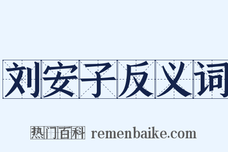 刘安子反义词是什么意思的图片